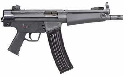 Century Arms C93 223 Remington/ 5.56 NATO 8.5" Barrel 40 Round 2 Magazines Black Steel Frame Semi Automatic Pistol HG2175X